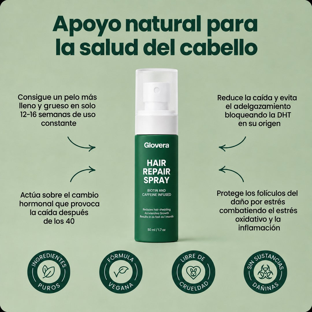Glovera™ Spray Reparador para el Cabello